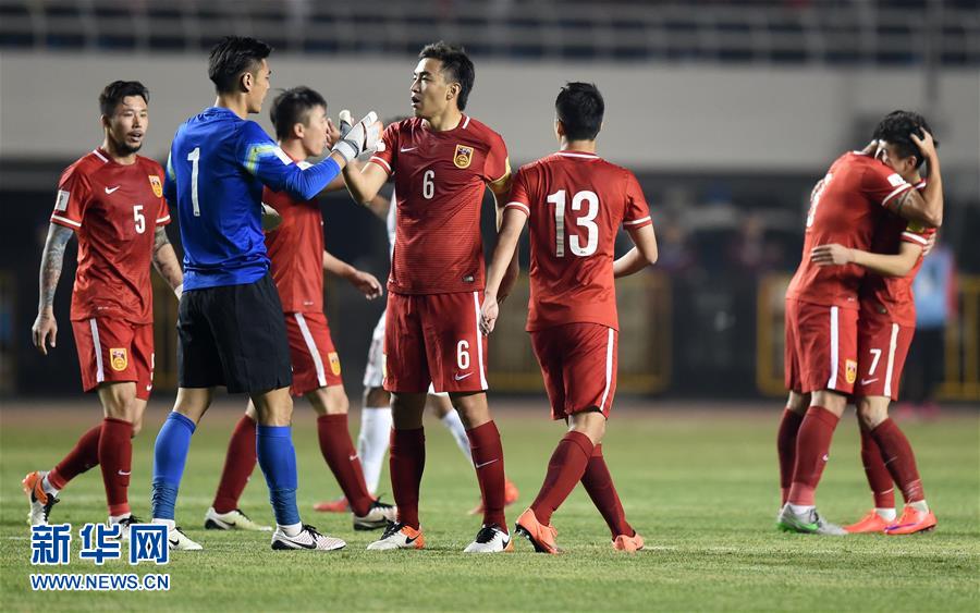 2018世界杯预选赛 中国男足2:0胜卡塔尔居C组