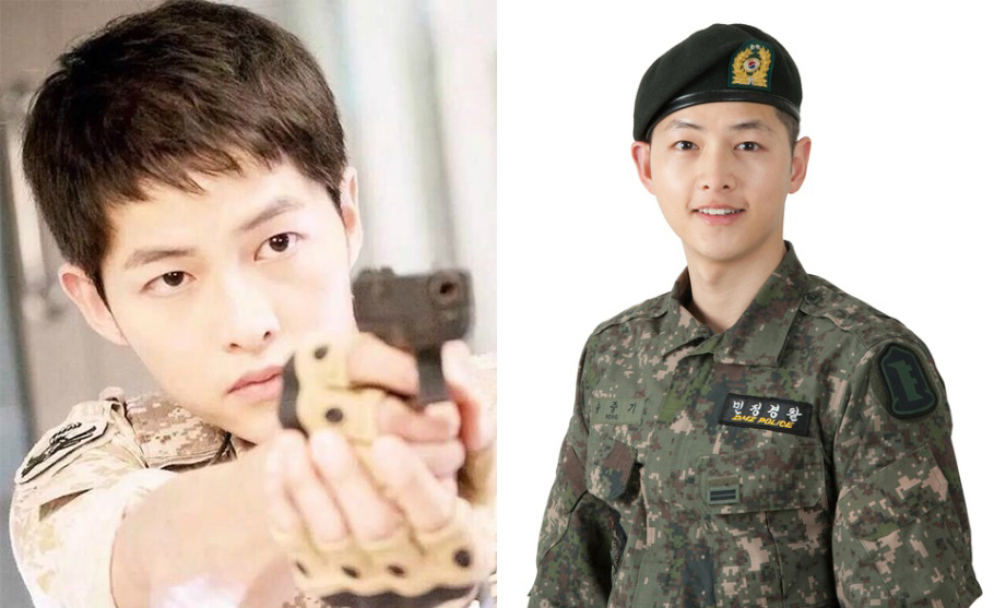 组图:韩星入伍剃圆寸 玄彬宋仲基谁是真帅哥(1