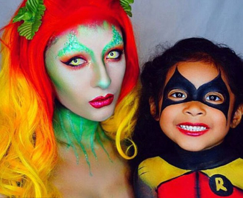 美彩妆师邀女儿一同变装电影经典人物(8)_奇闻