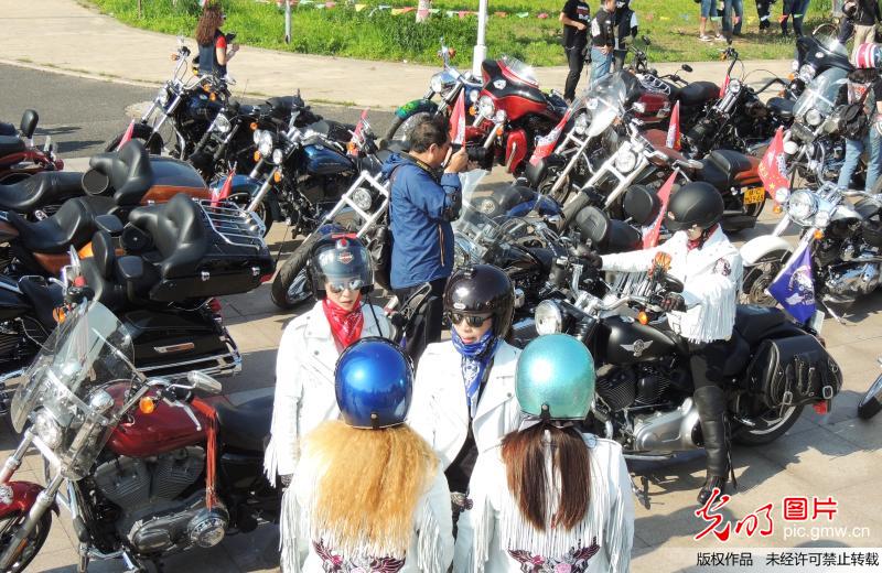 近千辆世界顶级摩托车骑聚连云港(3)