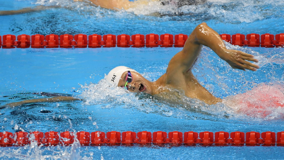 男子400米自由泳孙杨摘银(1)_今日头条图集 _光明网