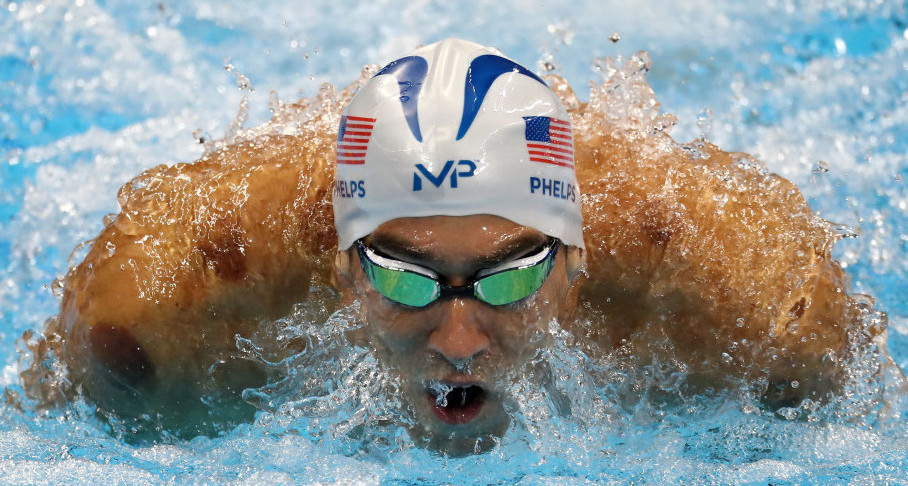 组图-男子200米个人混合泳菲尔普斯晋级 蝶泳