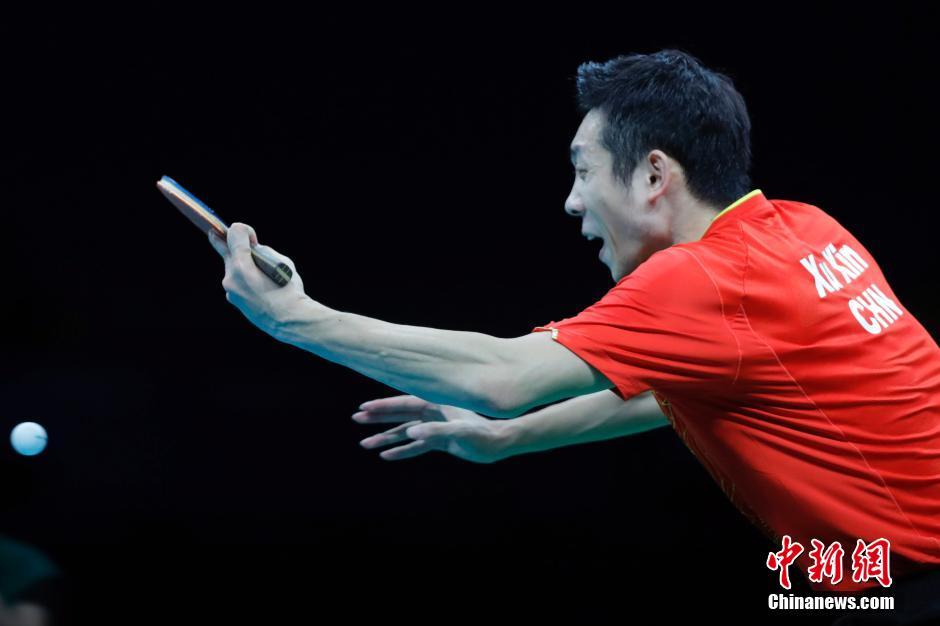 奥运男乒团体决赛 中国队战胜日本队获得冠军