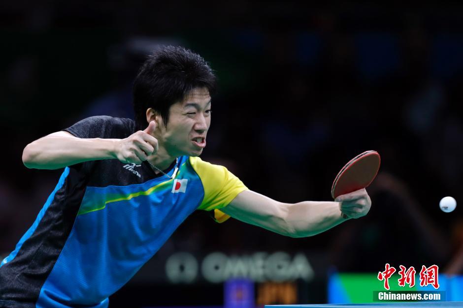 奥运男乒团体决赛 中国队战胜日本队获得冠军