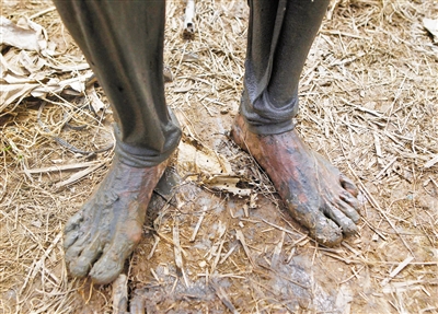 斗门挖藕人﹕ 一天挖藕千斤 收入三四百元(3)