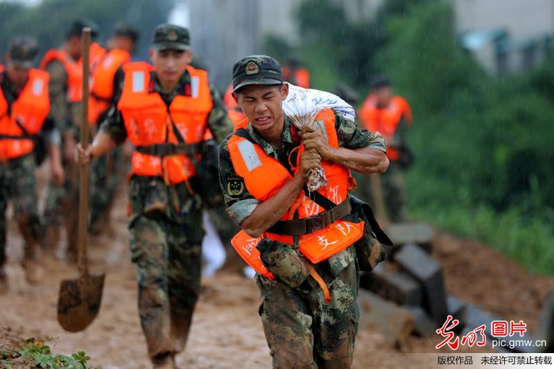 6月25日,根据武警浙江省总队命令和金华市委市政府统一安排,武警金华