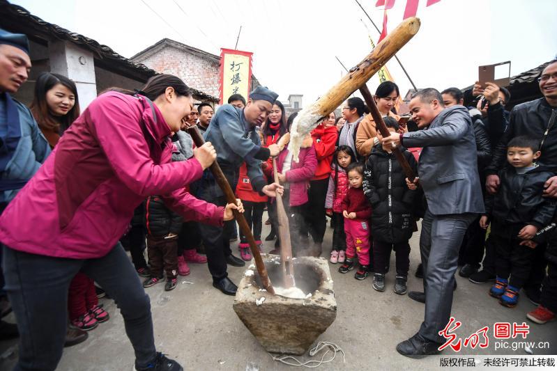 江西新余:传统民俗迎春节