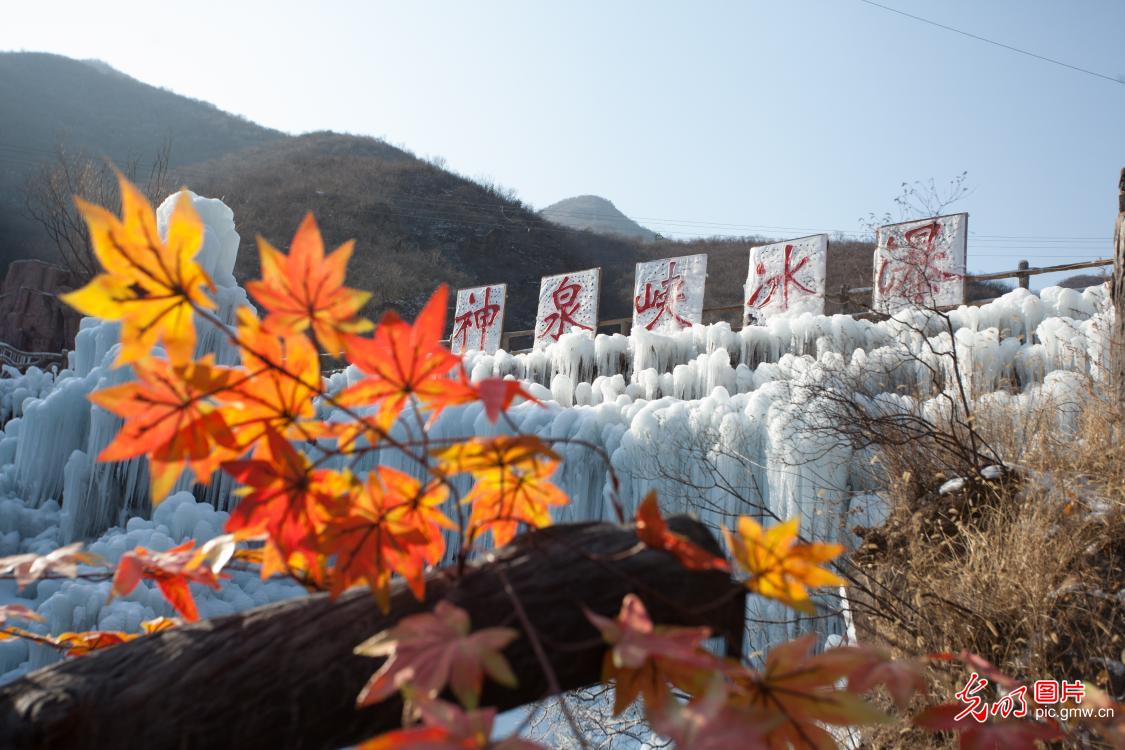 神泉峡冰瀑进入最佳观赏期