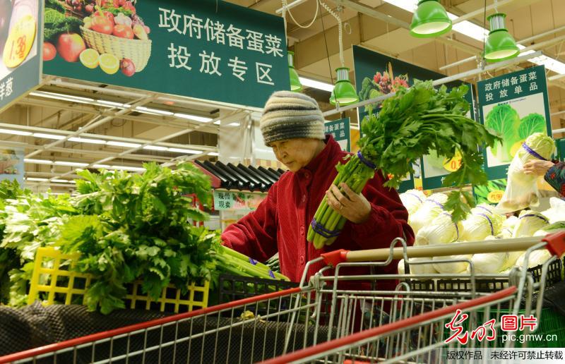 郑州：春节储备菜投放市场