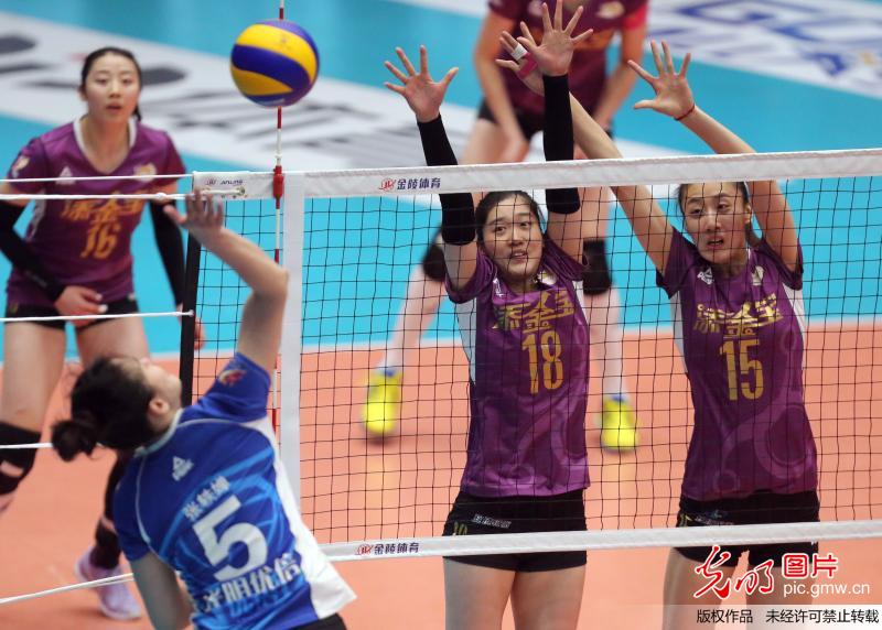 女排超级联赛总决赛第三回合 天津渤海3比1胜上海光明