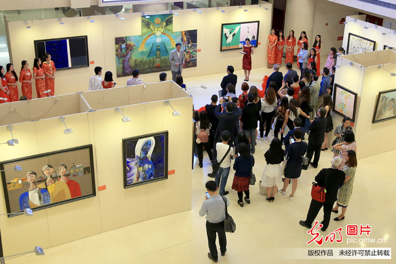“意会中国——阿拉伯国家知名艺术家访华采风精品展”在京开幕