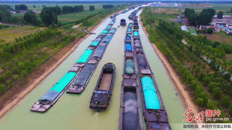 京杭运河山东枣庄段因水位下降开始限航