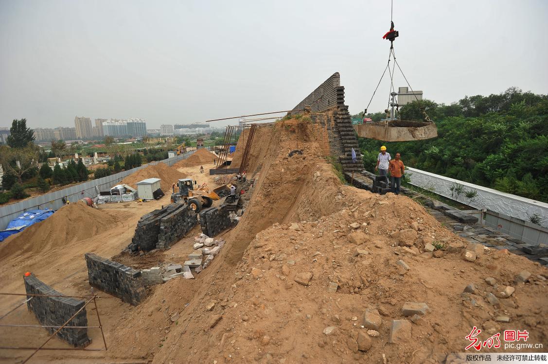 河北宣化古城广灵门修缮工程启动