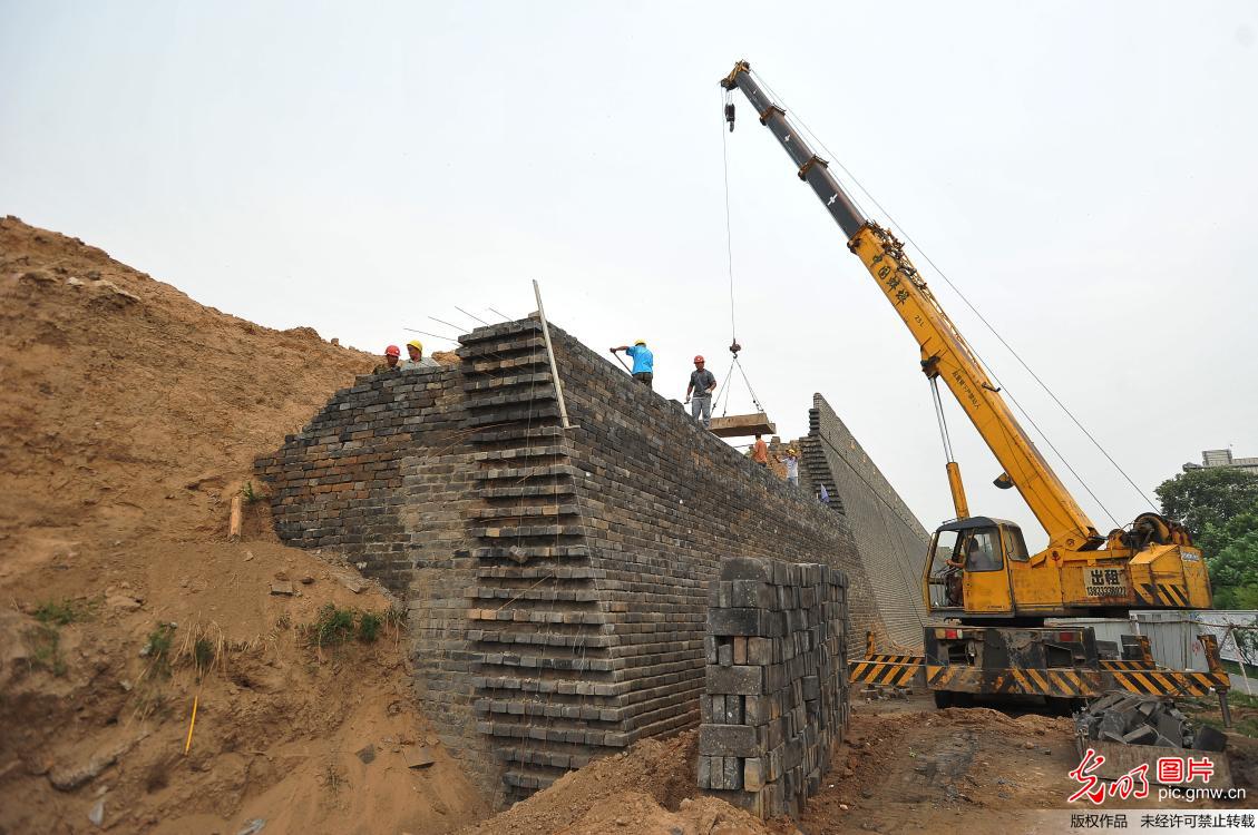 河北宣化古城广灵门修缮工程启动
