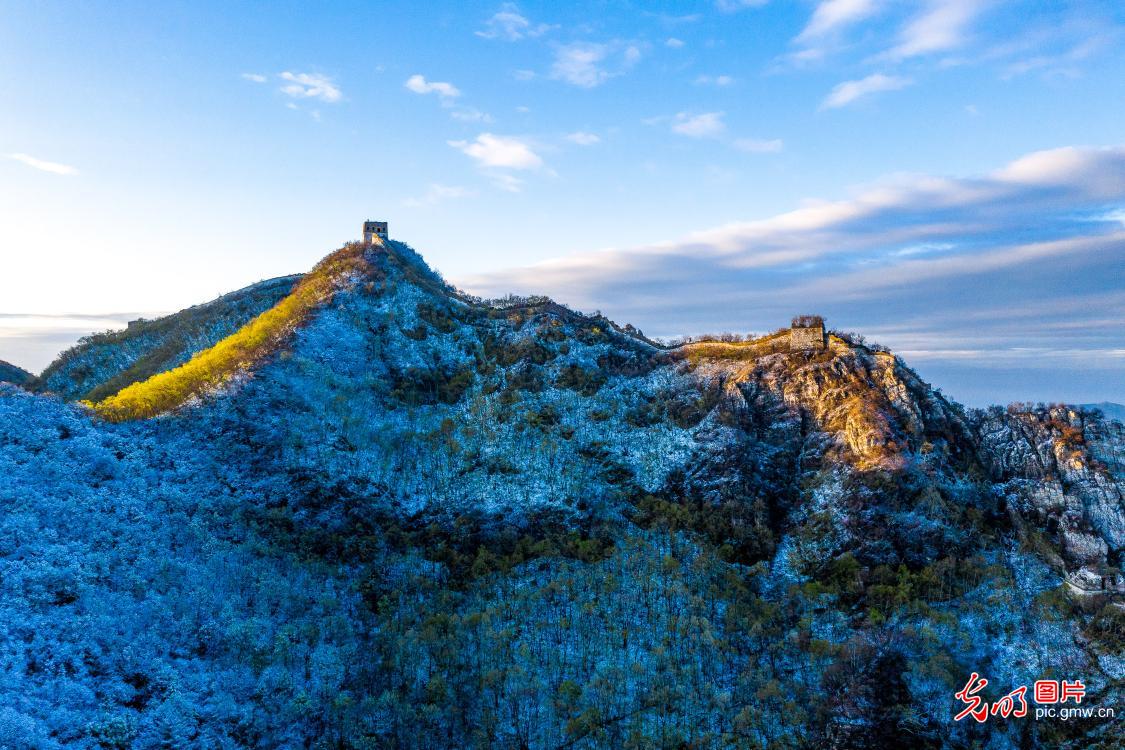 北京箭扣长城 航拍景色巍峨壮阔