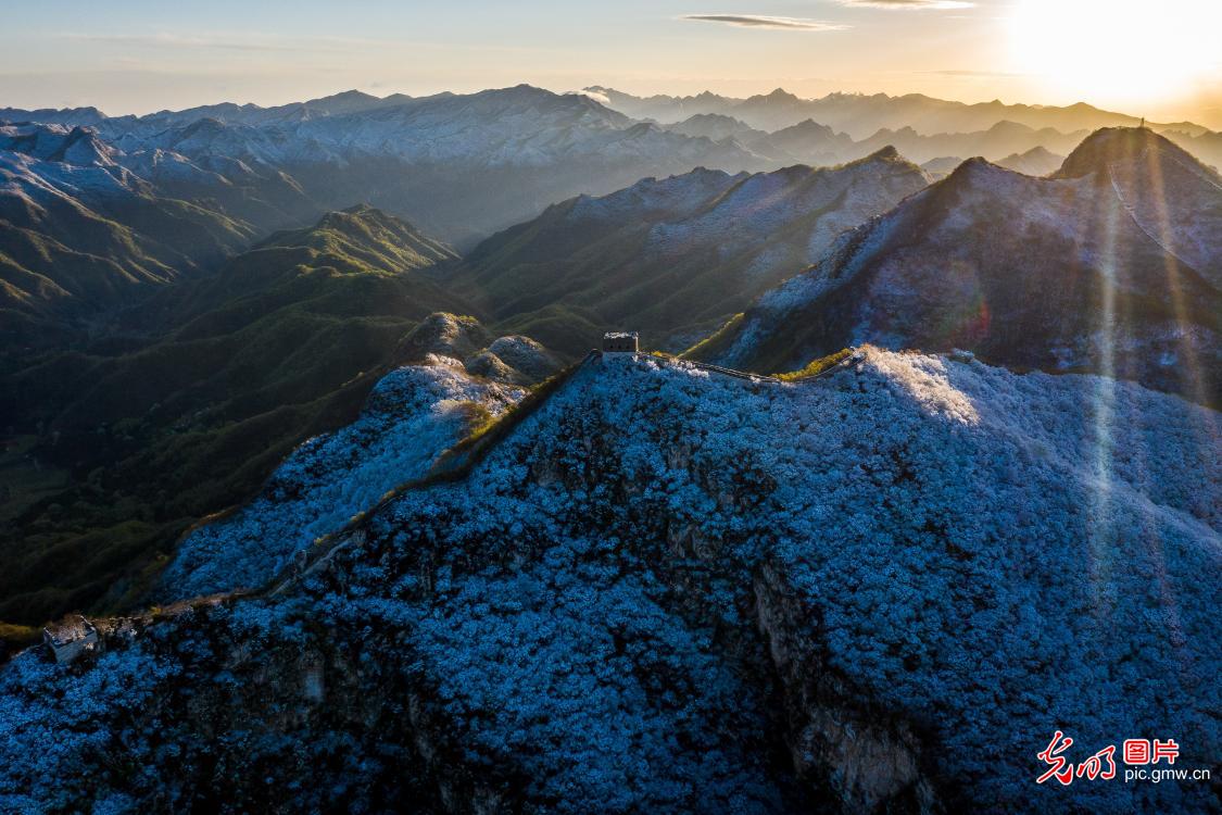 北京箭扣长城 航拍景色巍峨壮阔
