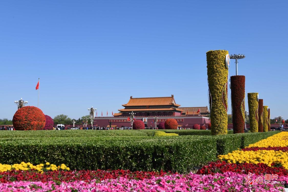 北京花团锦簇迎盛会