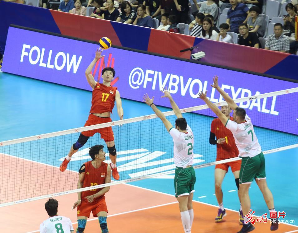 世界男排联赛 中国3：0胜保加利亚