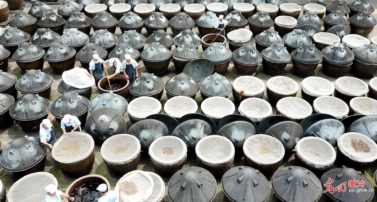 浙江湖州：古法酿醋 焕发生机