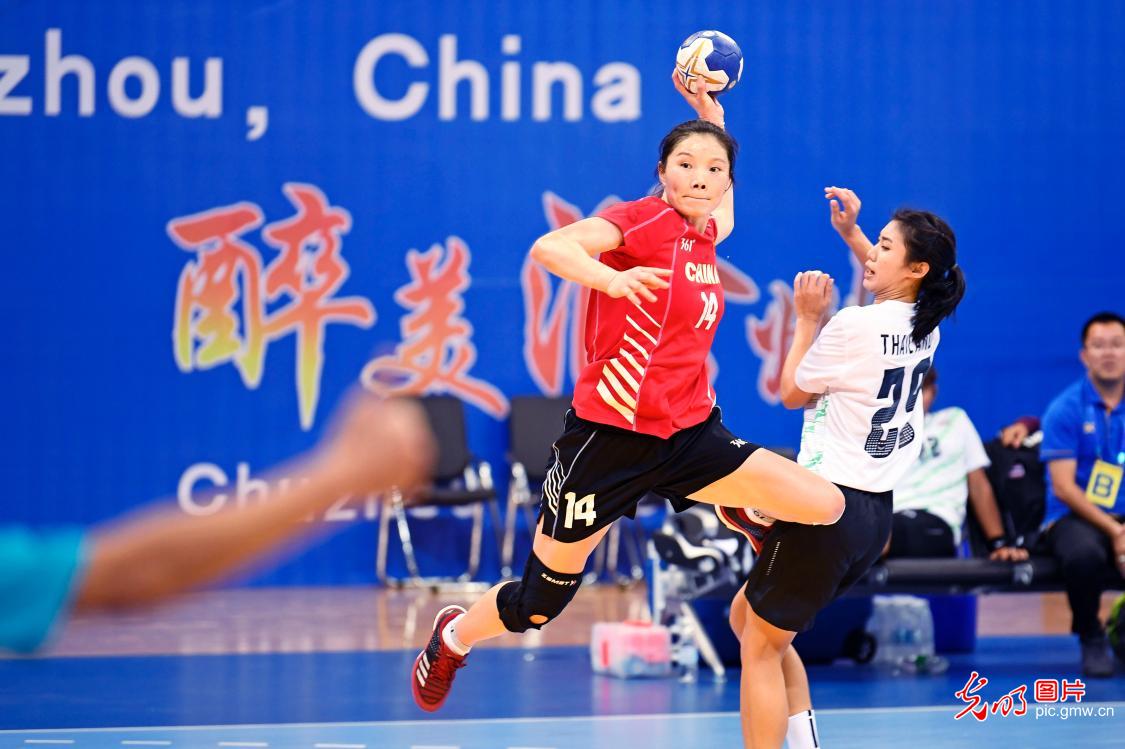安徽滁州：32届奥运会女子手球亚洲区资格赛滁州开赛