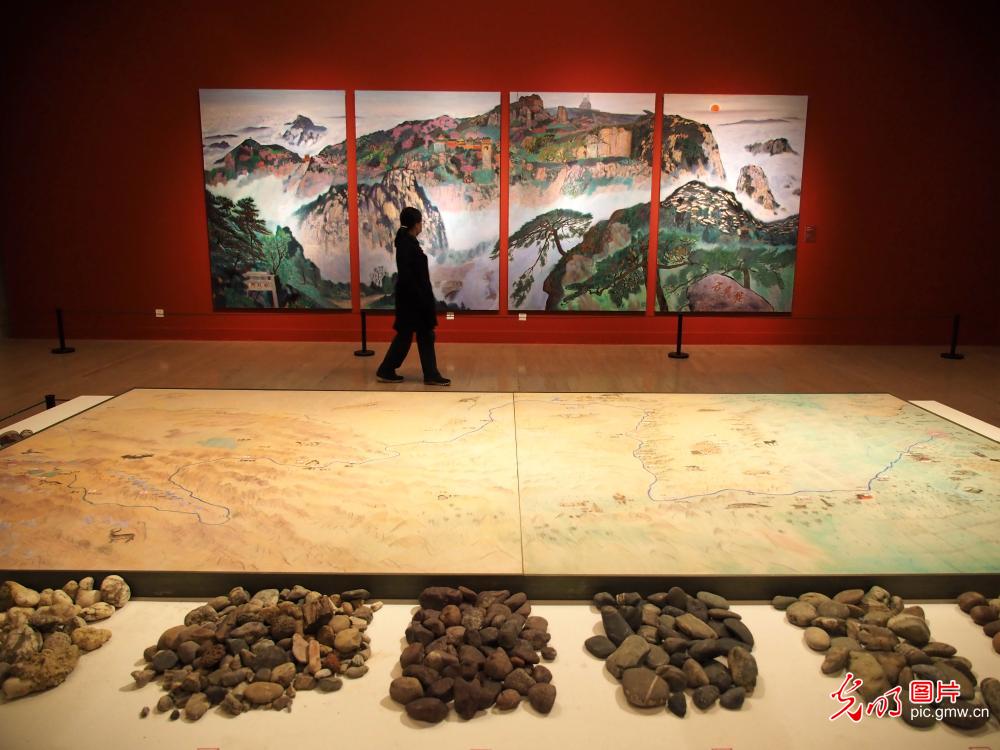 “黄河魂 赤子心——王克举百米油画长卷展”在中国美术馆开幕