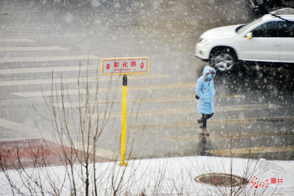北京今晨再飘雪