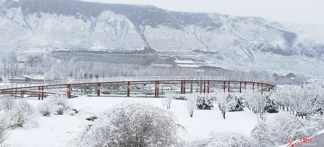 甘肃肃南：裕固家园银装素裹尽显雪域高原之美