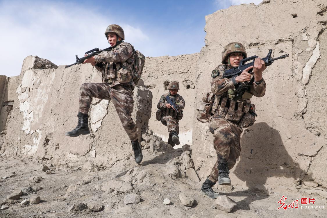 新疆边防：官兵锤炼过硬战术技能