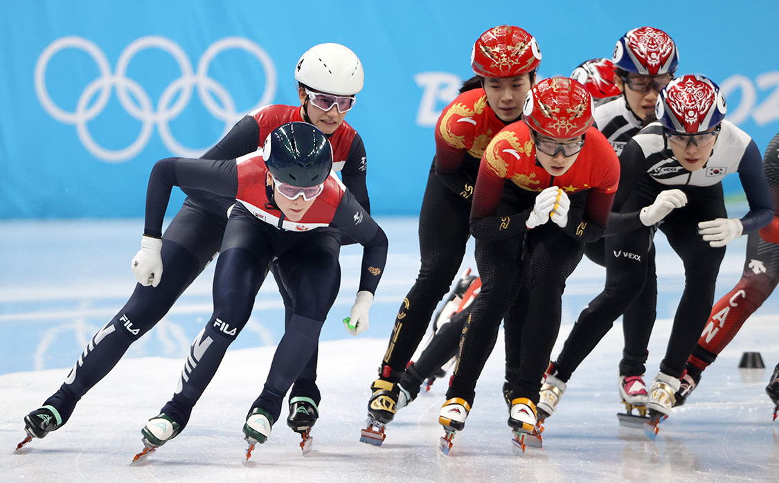 短道速滑女子3000米接力：中国队收获铜牌