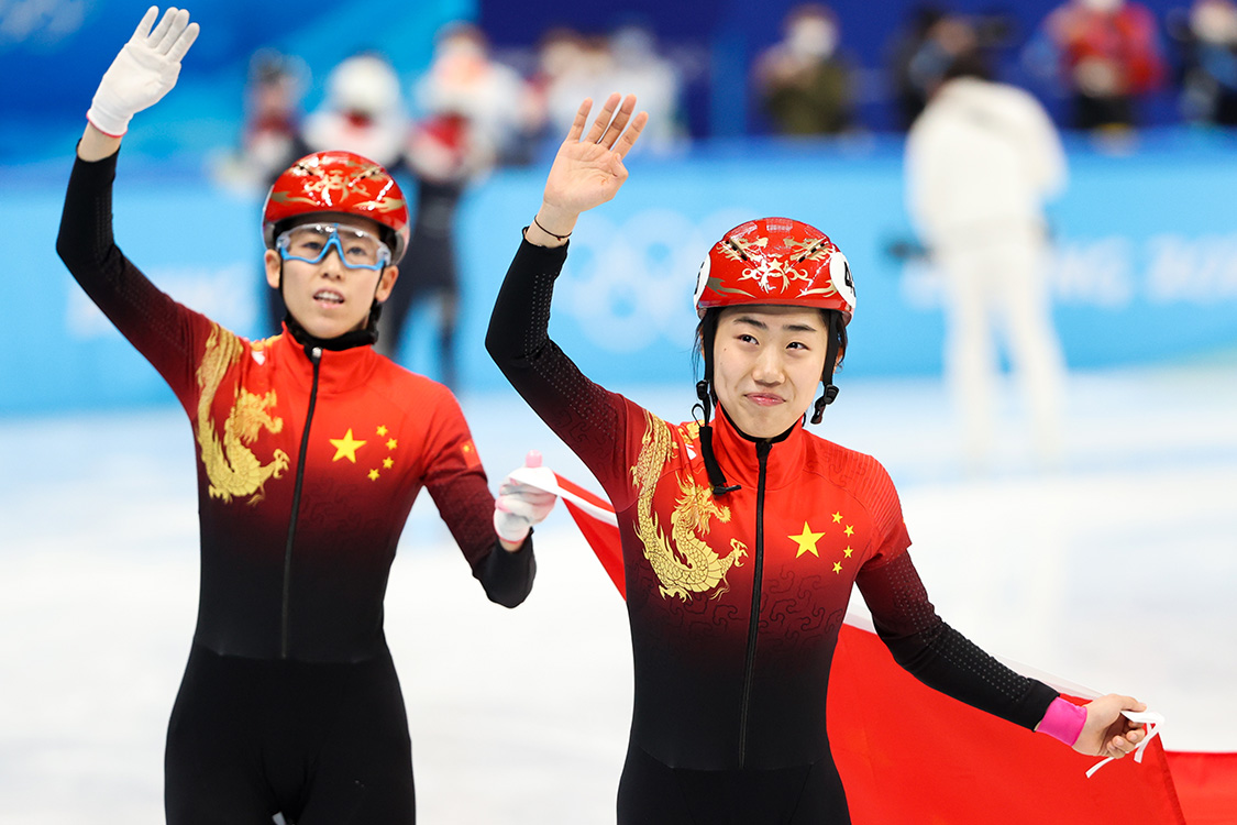 短道速滑女子3000米接力：中国队收获铜牌
