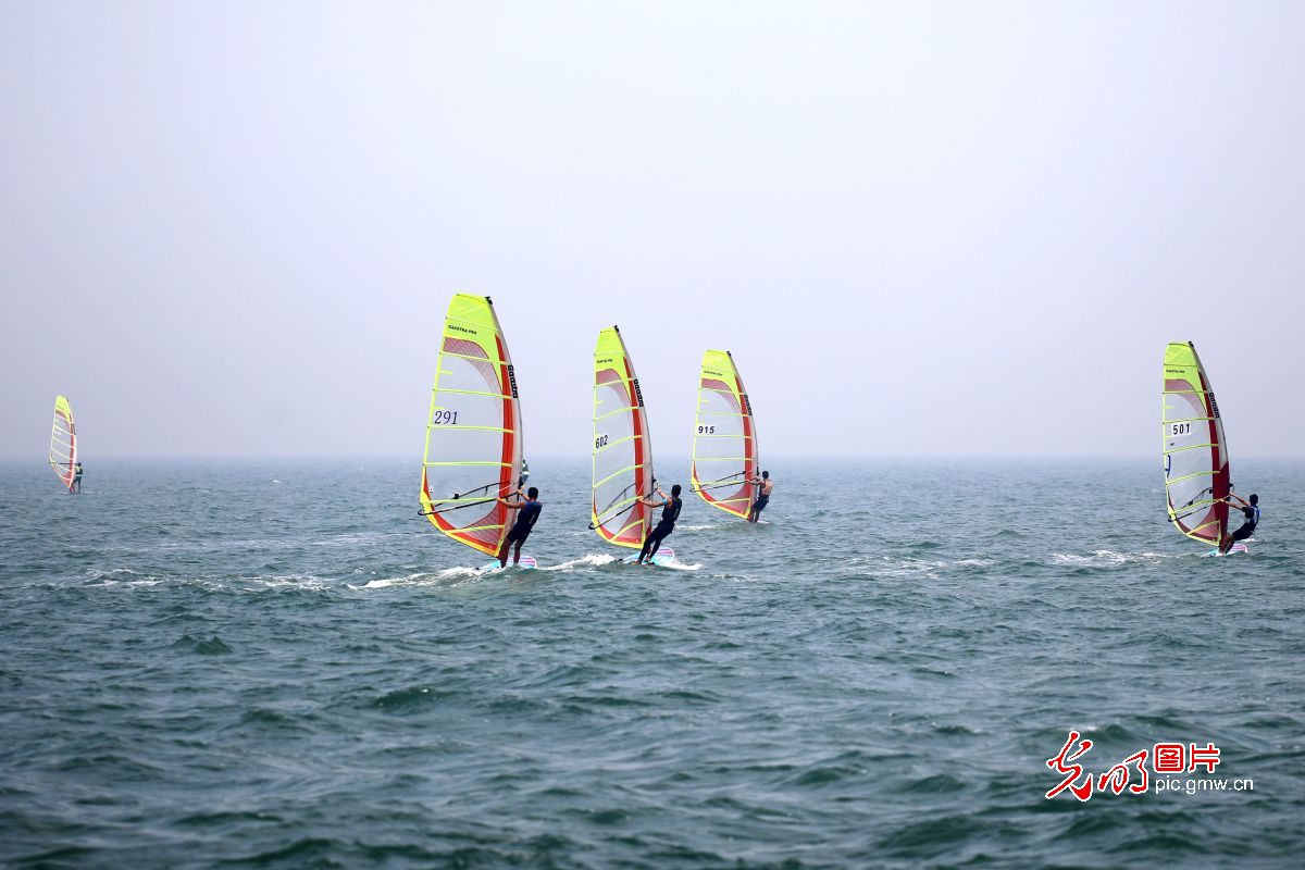 山东省第二十五届运动会帆船帆板决赛在日照举行