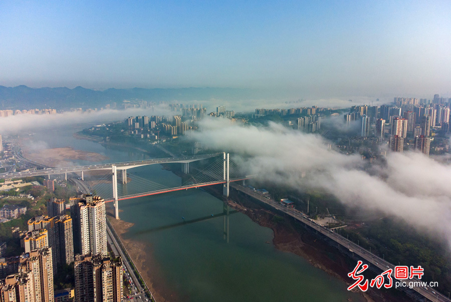【绿水青山“瞰”中国之太空影像篇】重庆 ：“两江四岸” 生态美