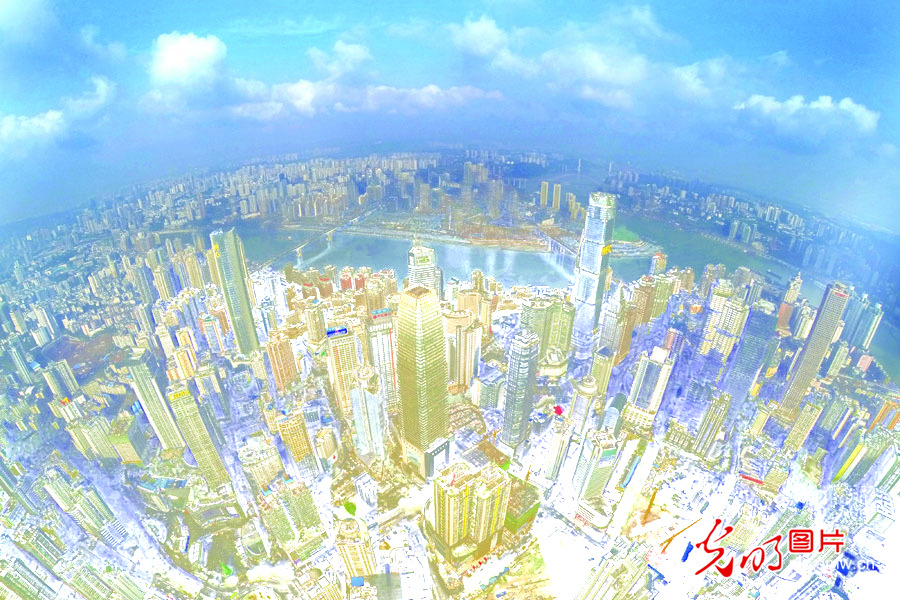 【绿水青山“瞰”中国之太空影像篇】重庆 ：“两江四岸” 生态美