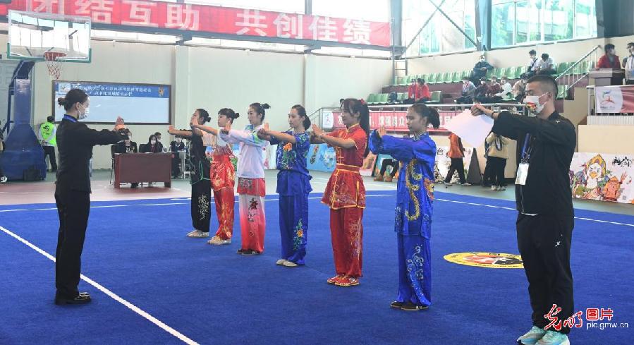 云南省第十二届民运会民族武术项目开赛