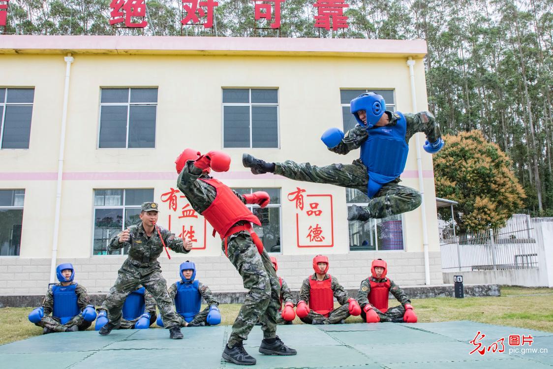 武警格斗训练图片