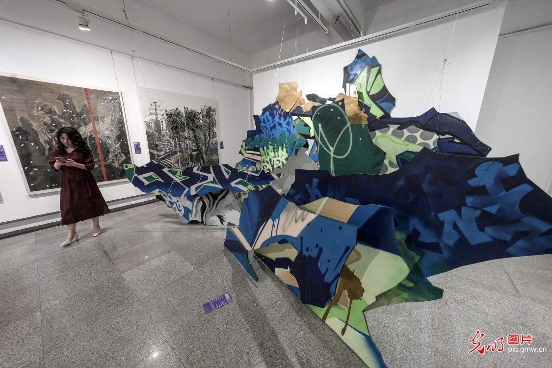 首届湖北省青年美术作品展开展