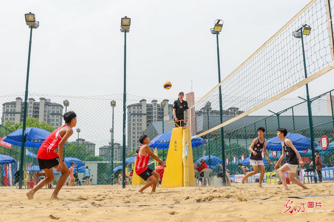 第十八届中国中学生沙滩排球锦标赛开赛