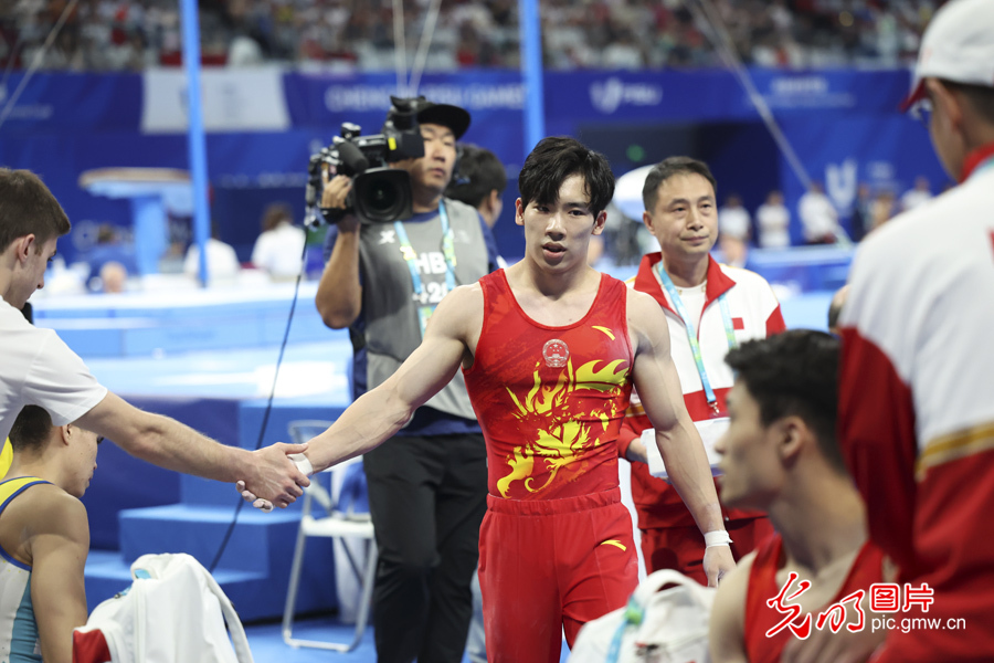 【大运风采】张博恒获大运会体操男子个人全能冠军