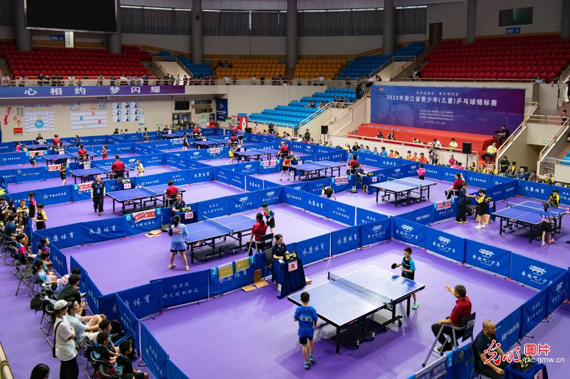 2023年浙江省青少年乒乓球锦标赛开赛