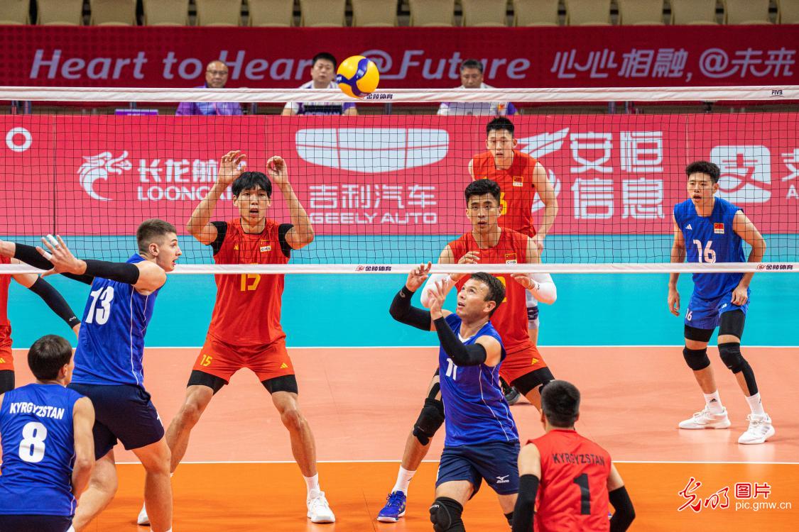 杭州亚运会男子排球预赛 中国3：0战胜吉尔吉斯斯坦