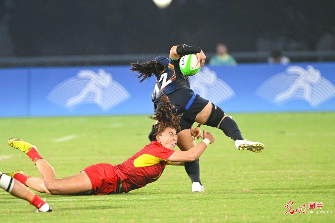 中国女子橄榄球队时隔9年夺金