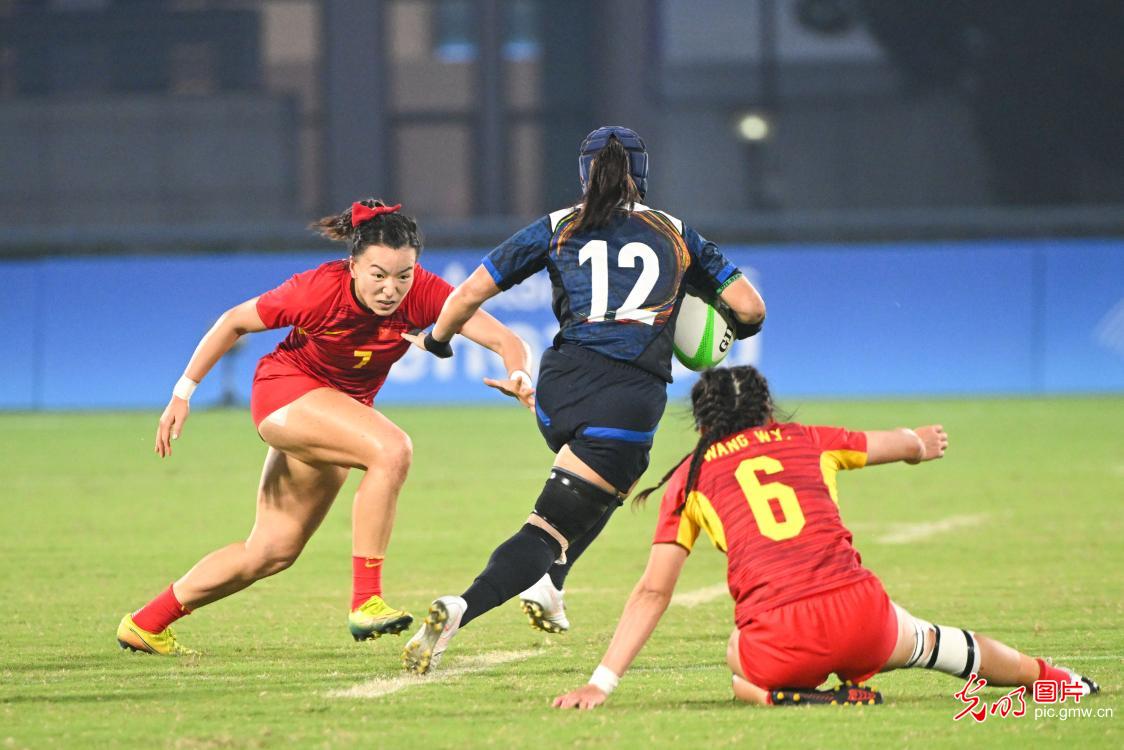 中国女子橄榄球队时隔9年夺金