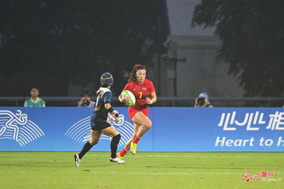 中国女子橄榄球队时隔9年夺金