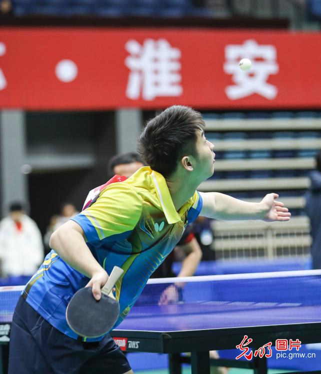 全国职工乒乓球联赛总决赛在淮安举行