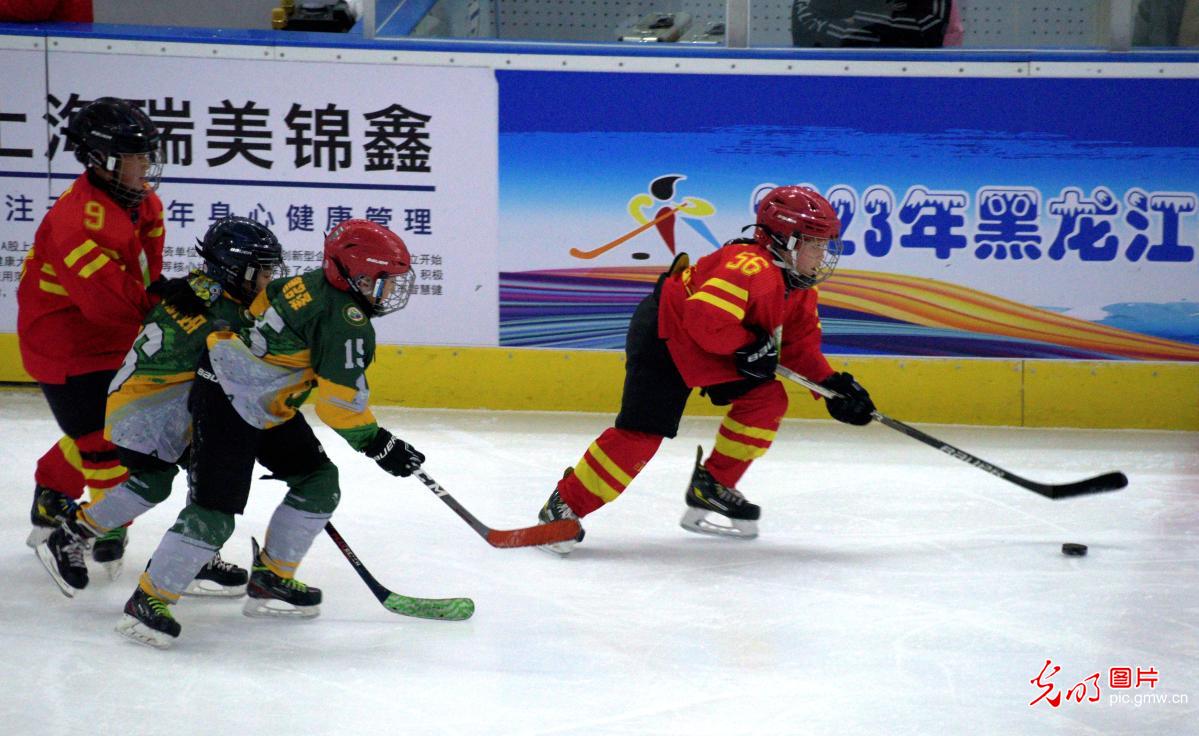 2023年黑龙江省学生冰球联赛总决赛圆满收官