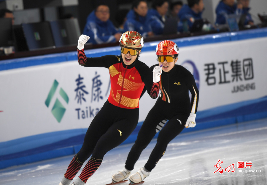 【热“雪”沸腾话冬运】短道速滑公开组女子500米张楚桐夺冠