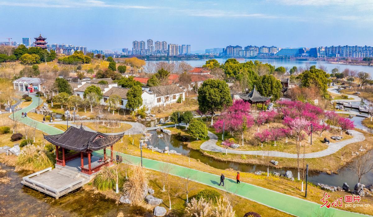 芙蓉湖春景如画