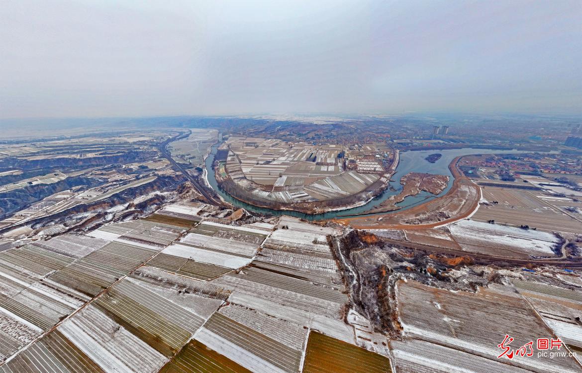 春雪润大地 “水墨”入画来