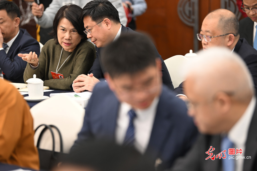 【两会“镜”相】广东代表团举行开放团组活动