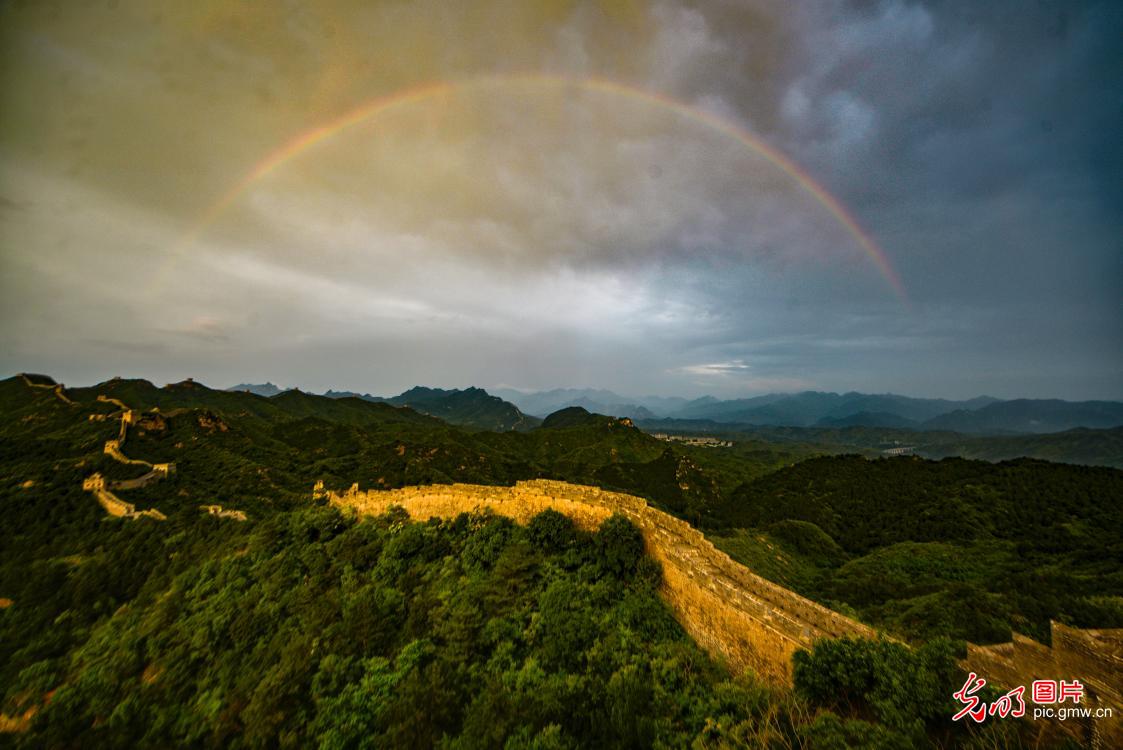 雨过天晴多地现彩虹景象